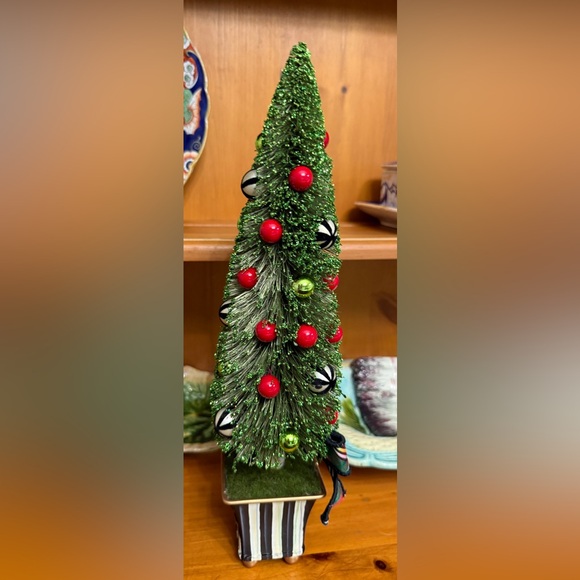 Mackenzie - Childs Tartastic Small Christmas  Bottle Brush Tree - Picture 8 of 8